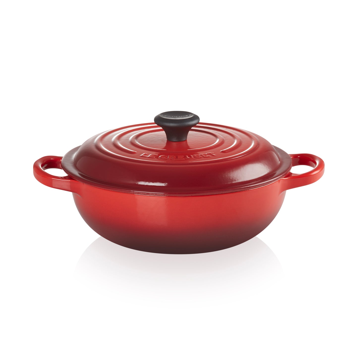 Le Creuset Signature Cast Iron Round Stew Pot 22cm - Cerise