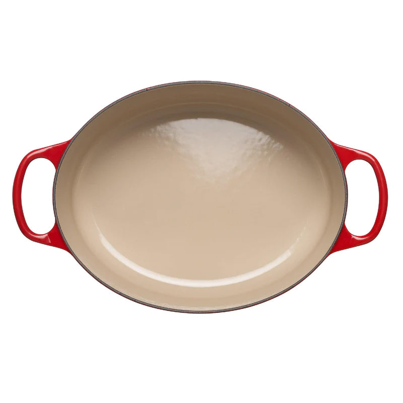 Le Creuset 27cm Signature Oval Wide Oven Pot in Cerise