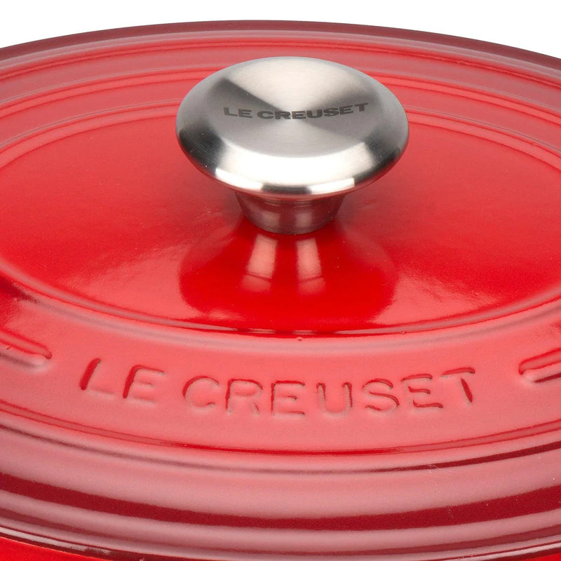Le Creuset 27cm Signature Oval Wide Oven Pot in Cerise