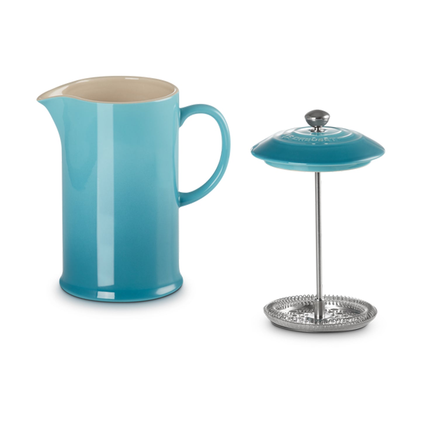 Le Creuset Stoneware Cafetiere 0.8L Teal