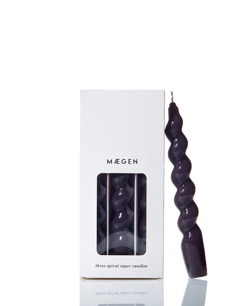 dark grey set of 3 candle sticks