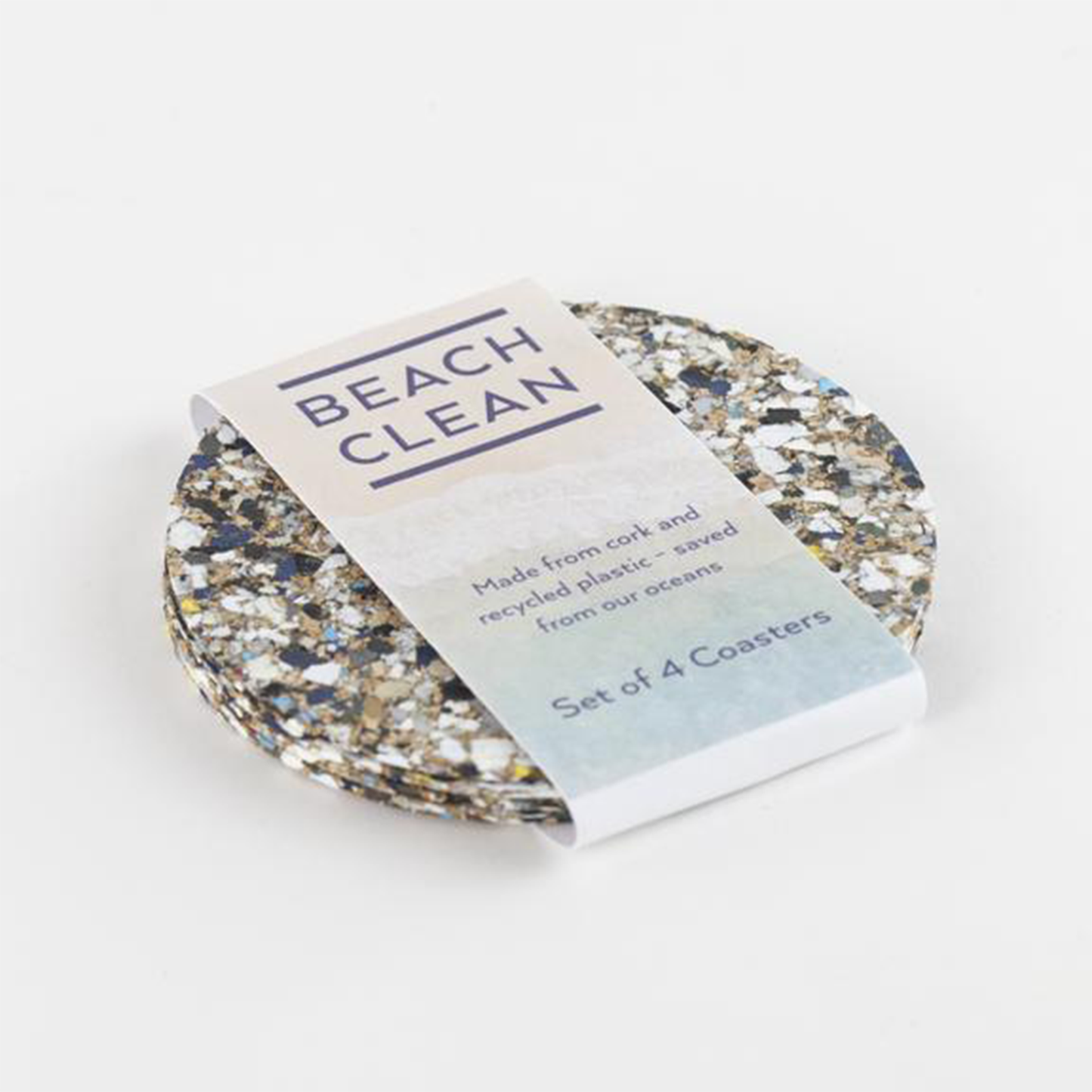 the coasters in their recyclable packaging
