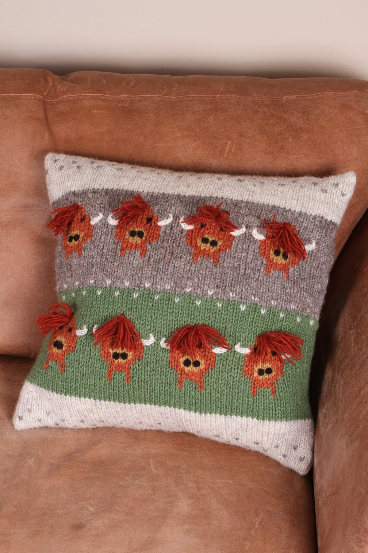 Pachamama Herd Of Highland Cow Cushion