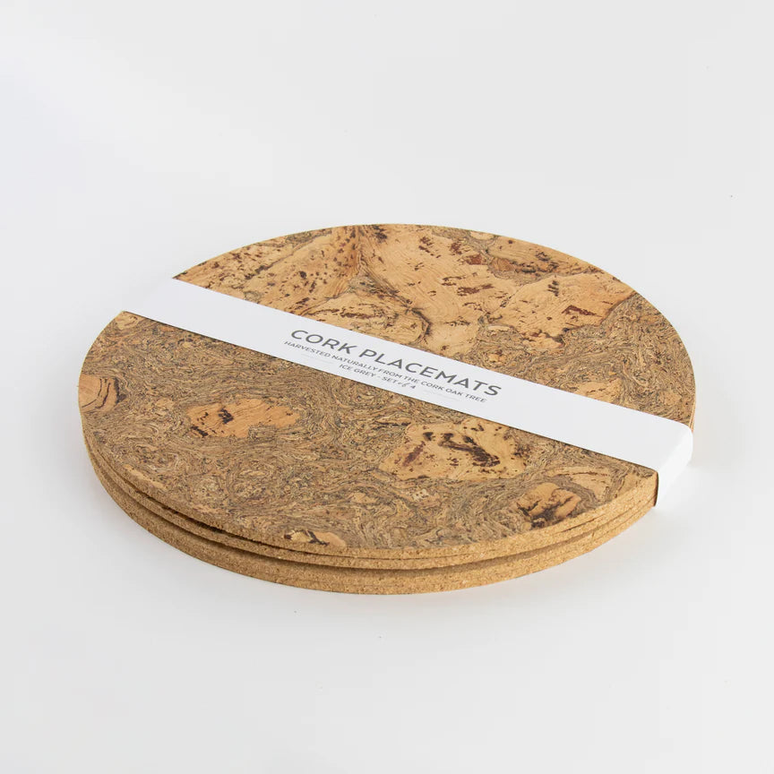 LIGA NATURAL CORK PLACEMATS SET OF 4
