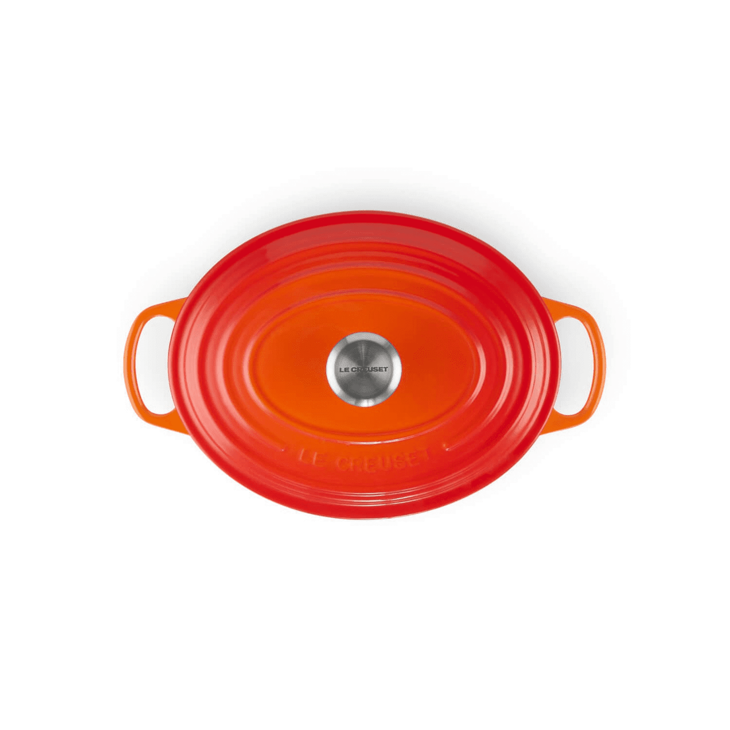 the matching lid with branded stainless steel knob