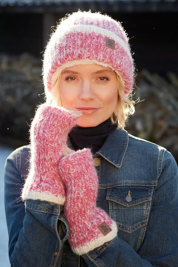 Pachamama Kielder Pink Beanie
