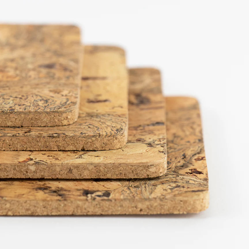 square cork coasters