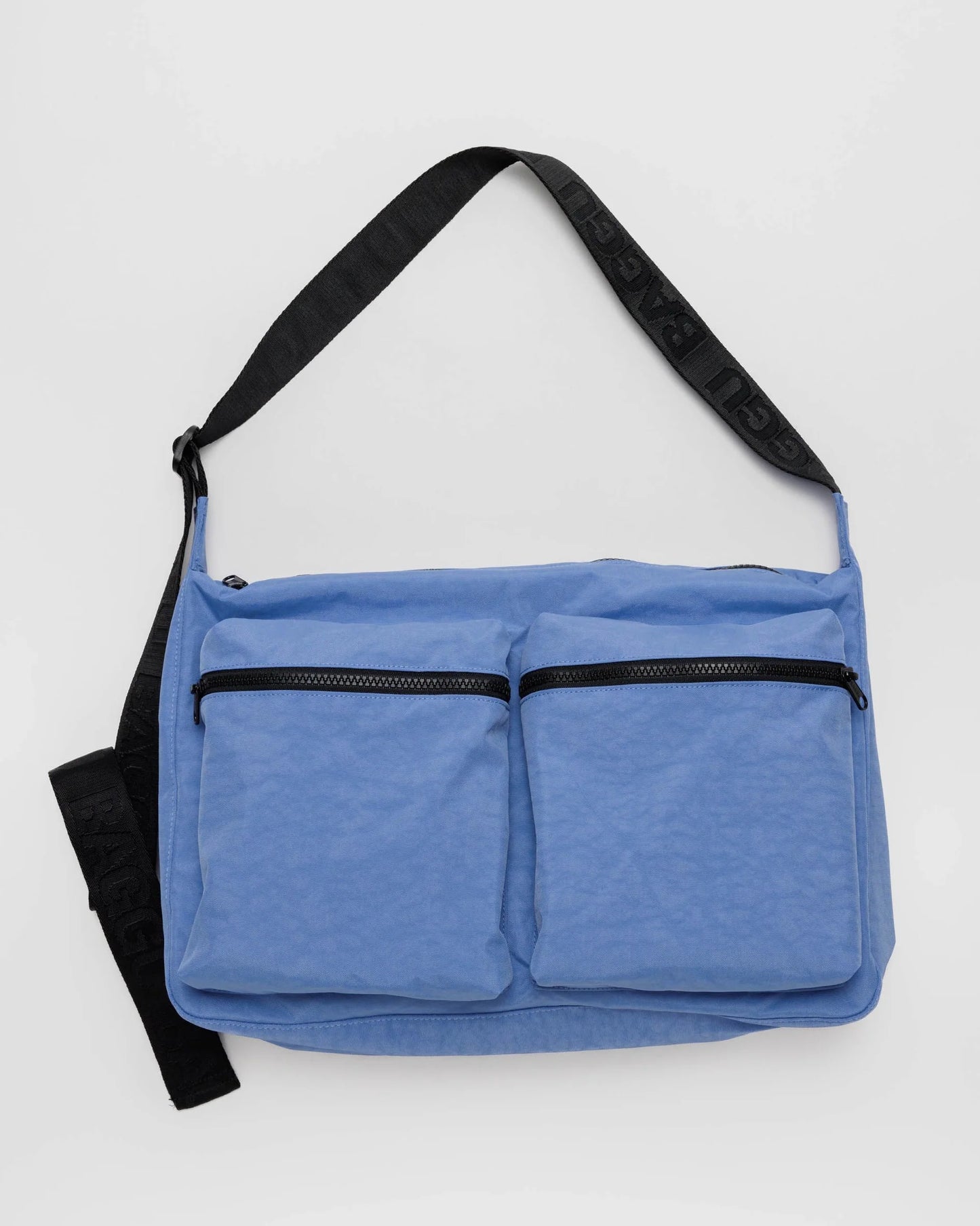 BAGGU large cargo crossbody bag in pansy blue colour