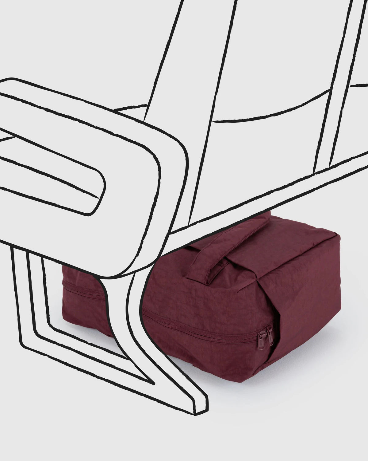 BAGGU Small Cloud Carry On - Mahogany