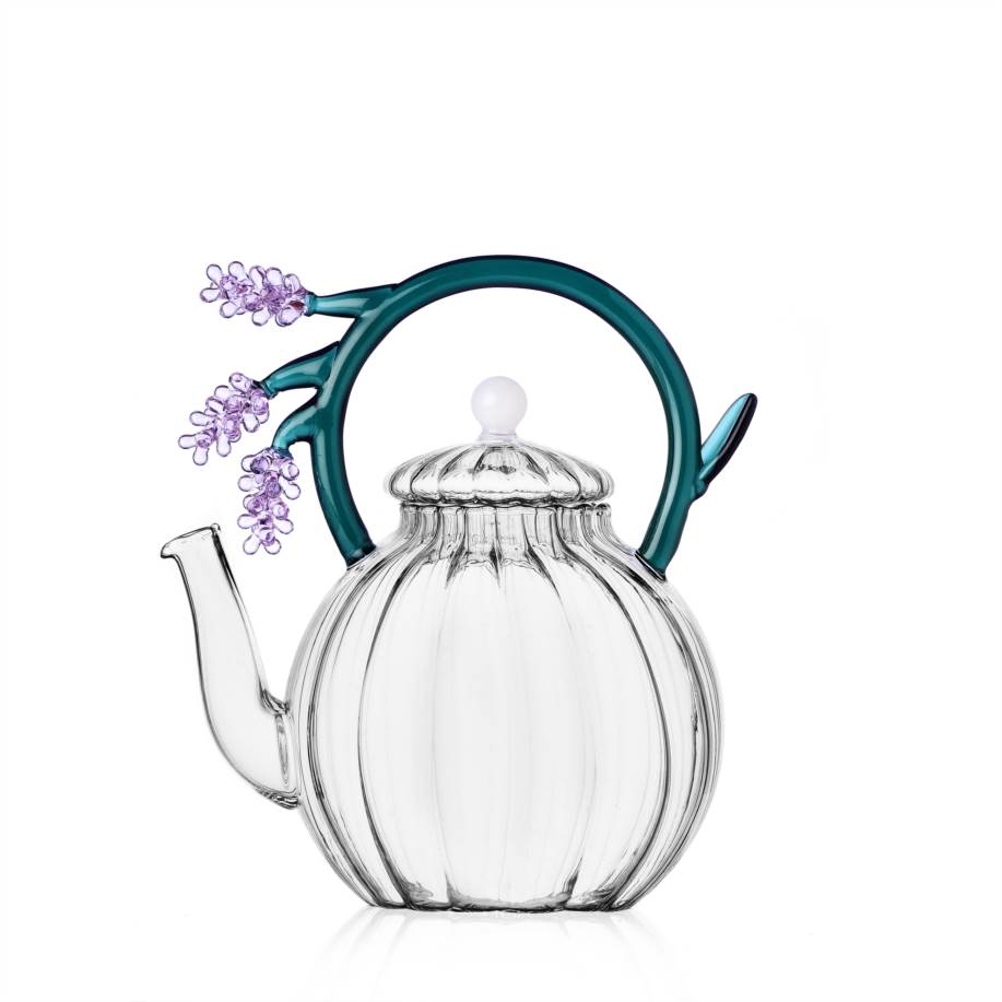 Ichendorf Glass Lavender Teapot