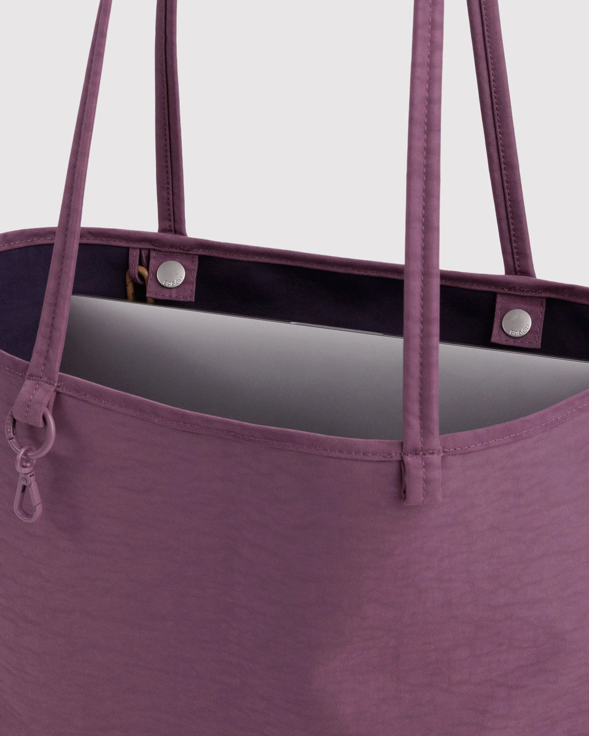 BAGGU Medium Nylon Reversible Tote - Wild Plum Mix