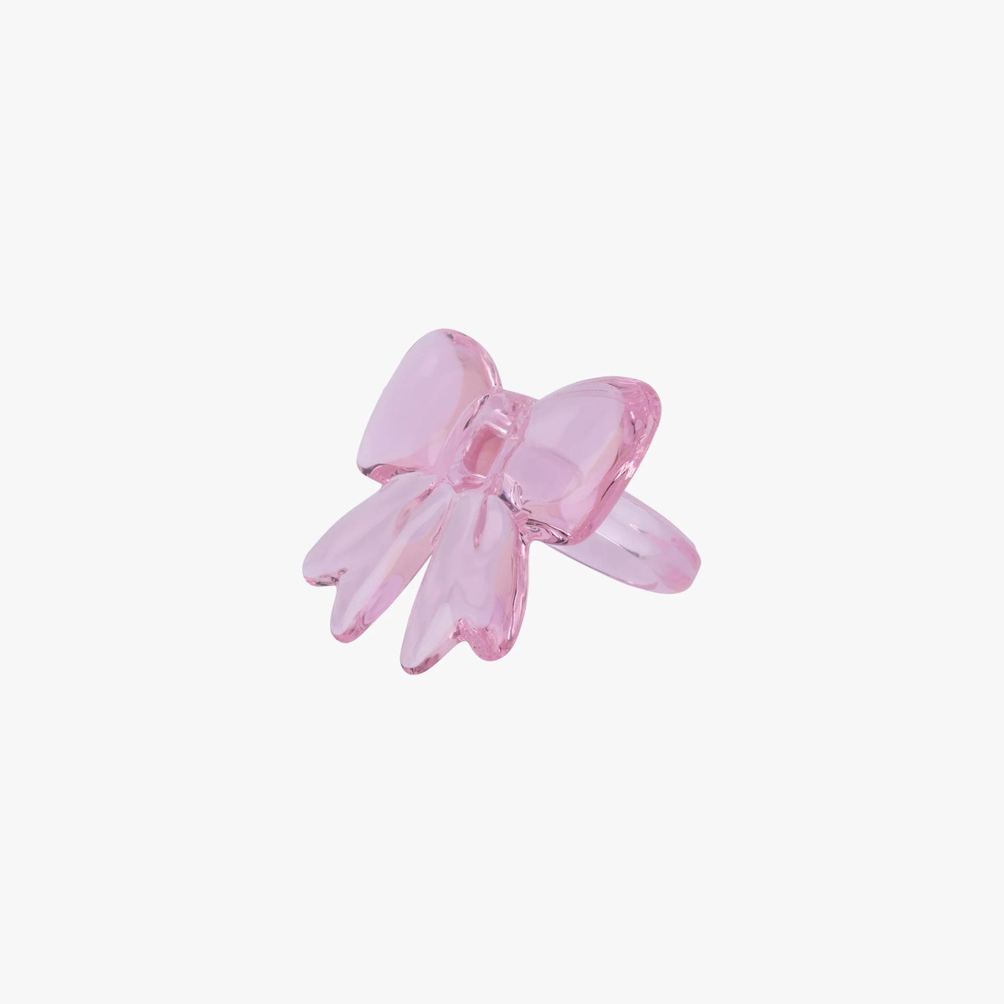 Lepelclub Bow Napkin Ring Pink Set of Four