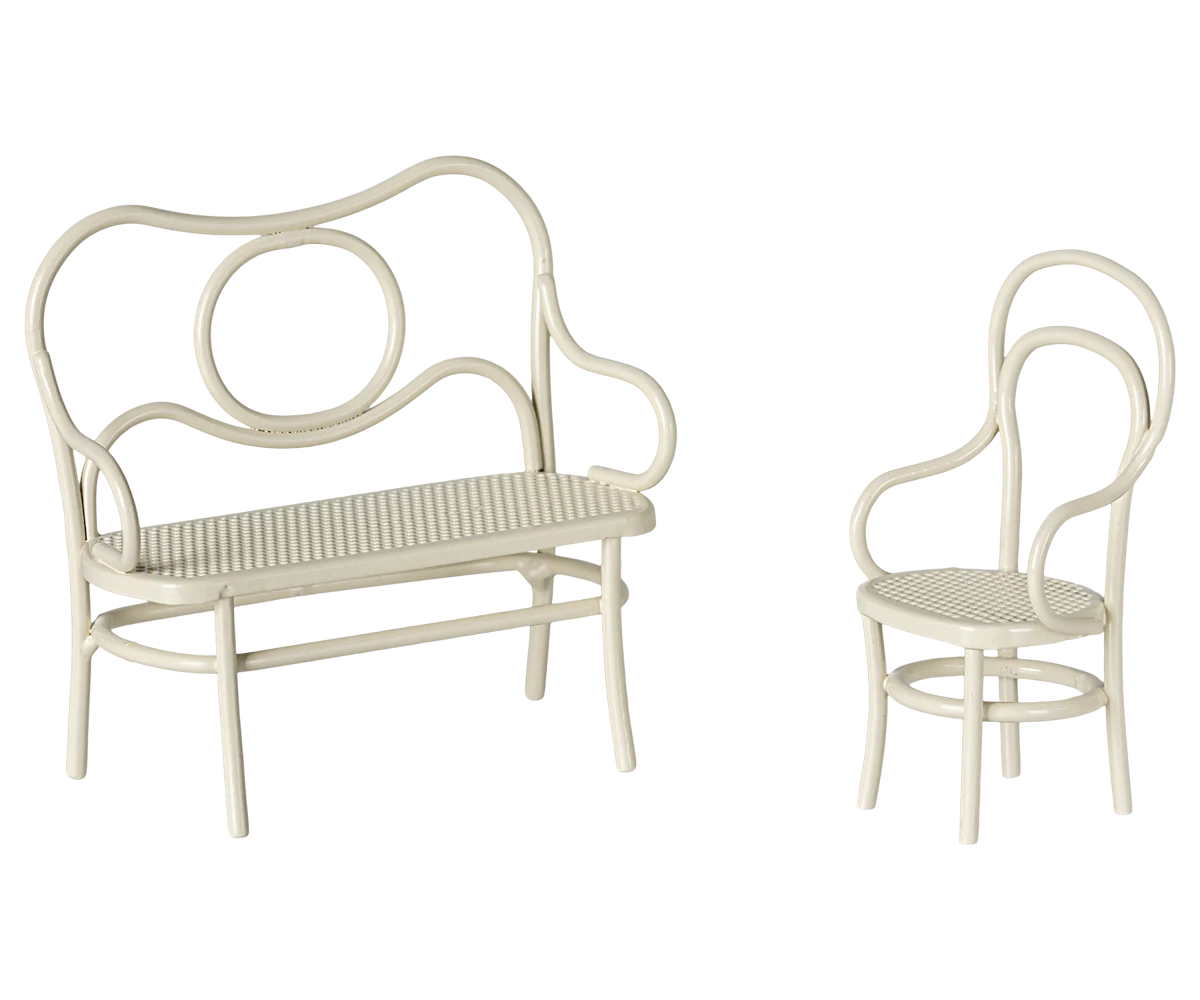 Maileg Small Mouse Cafe Set - Off White