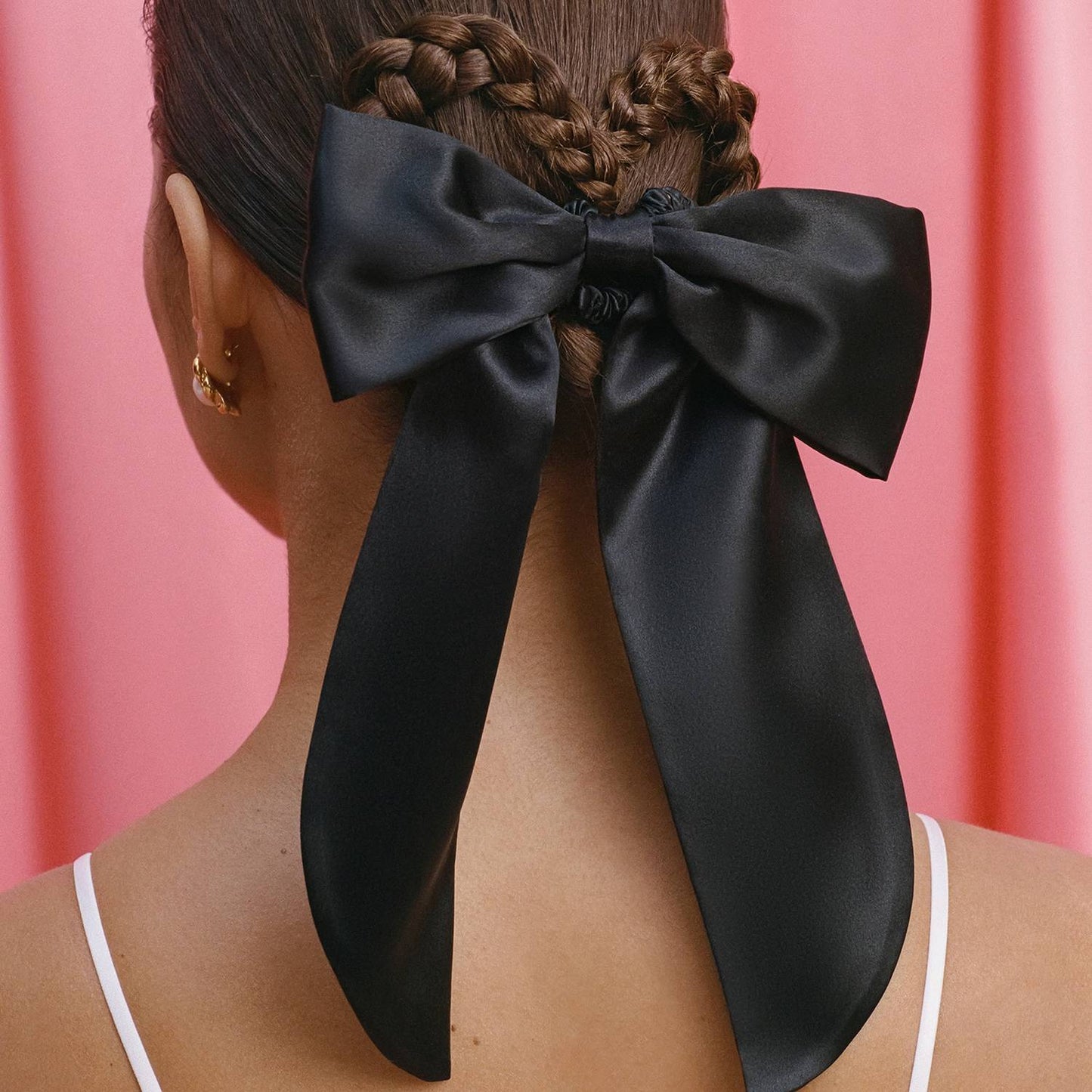 Slip Hair Bow - Black