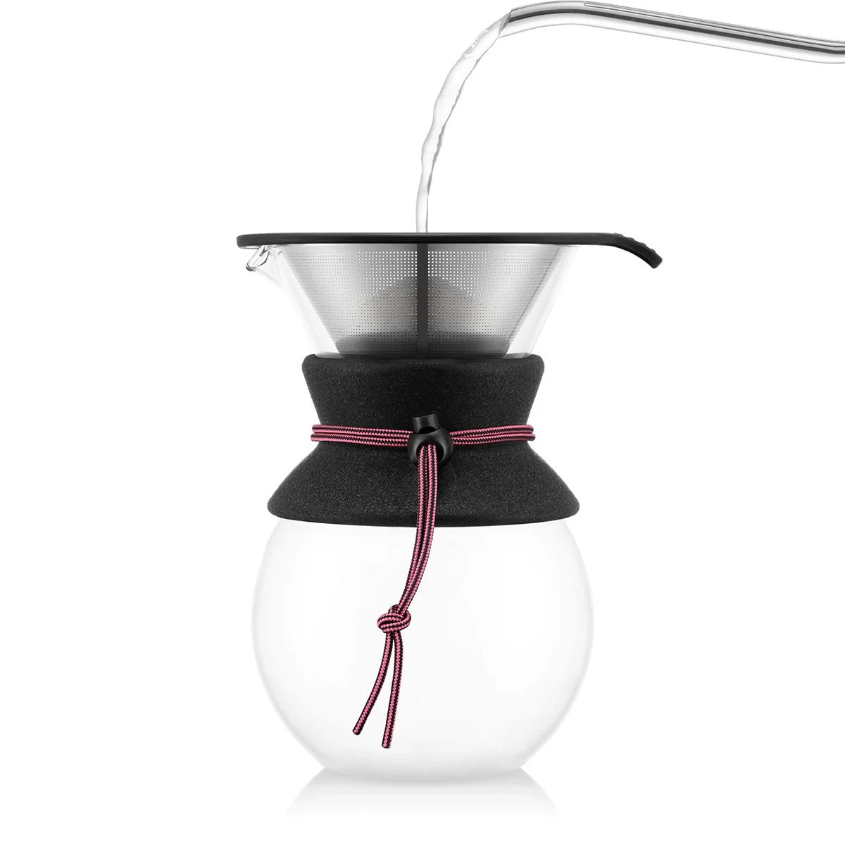 Bodum POUR OVER Coffee Maker - Permanent Filter 1L - Pink