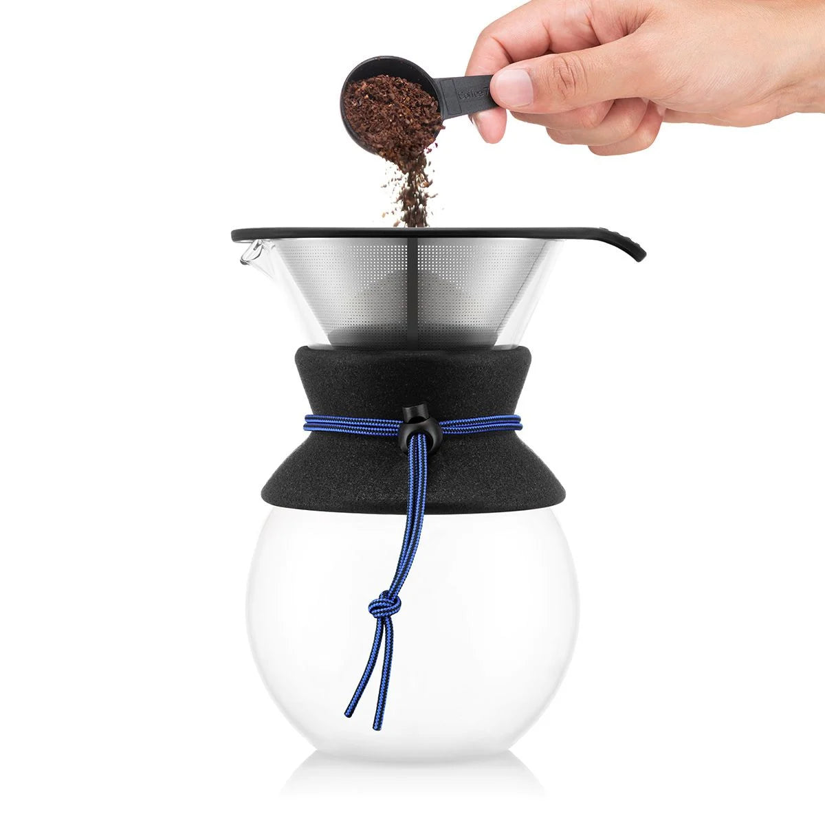 Bodum POUR OVER Coffee Maker - Permanent Filter 1L - Blue