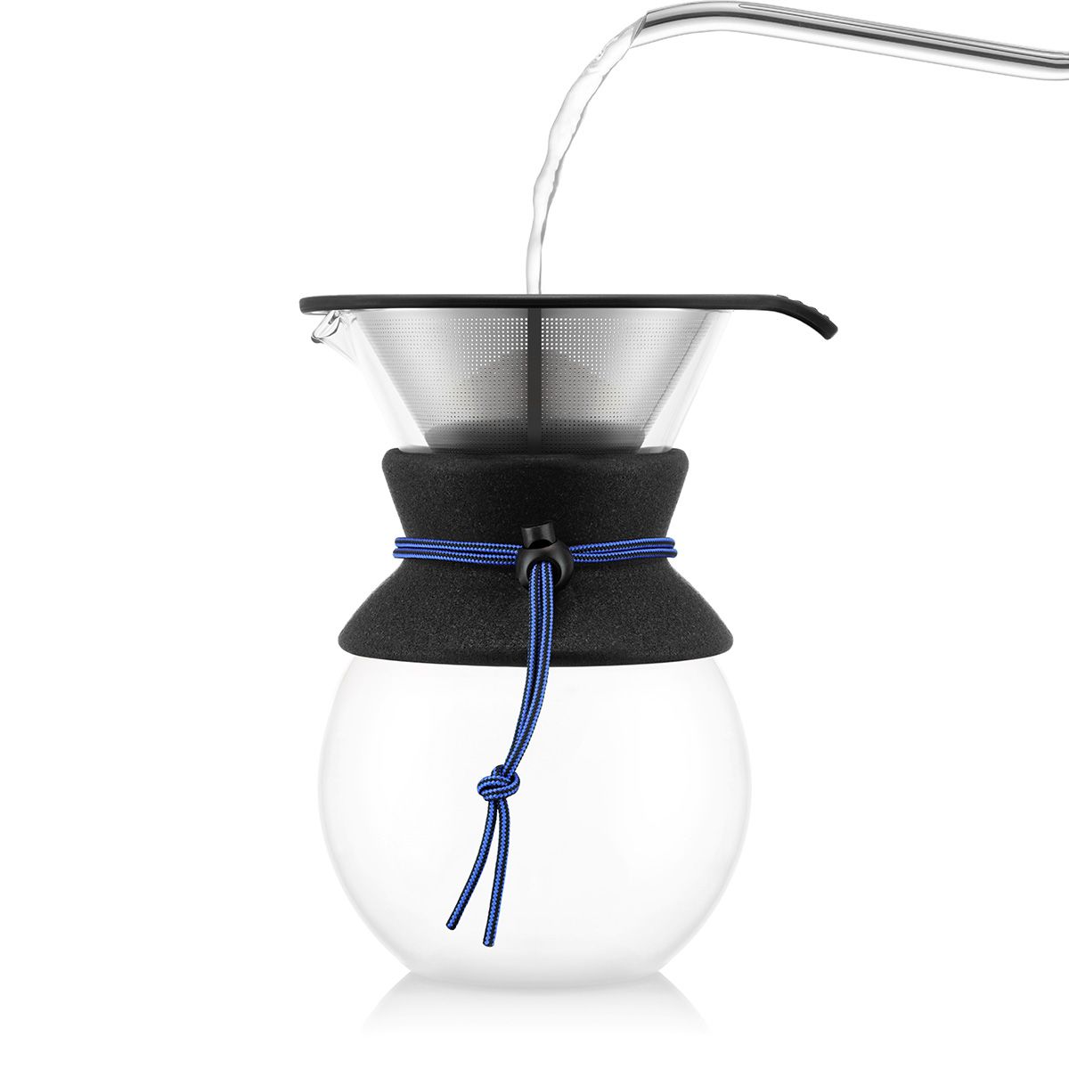 Bodum POUR OVER Coffee Maker - Permanent Filter 1L - Blue