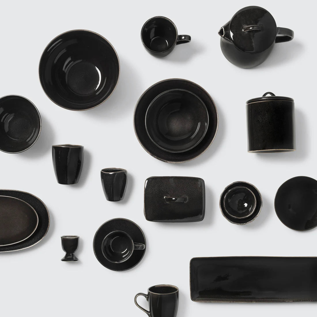 Broste Copenhagen Nordic Coal Bowl with Small Feet