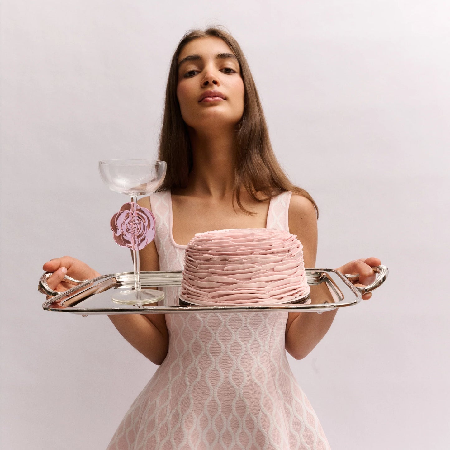 Lepelclub Rose Coupe Glass - Pink