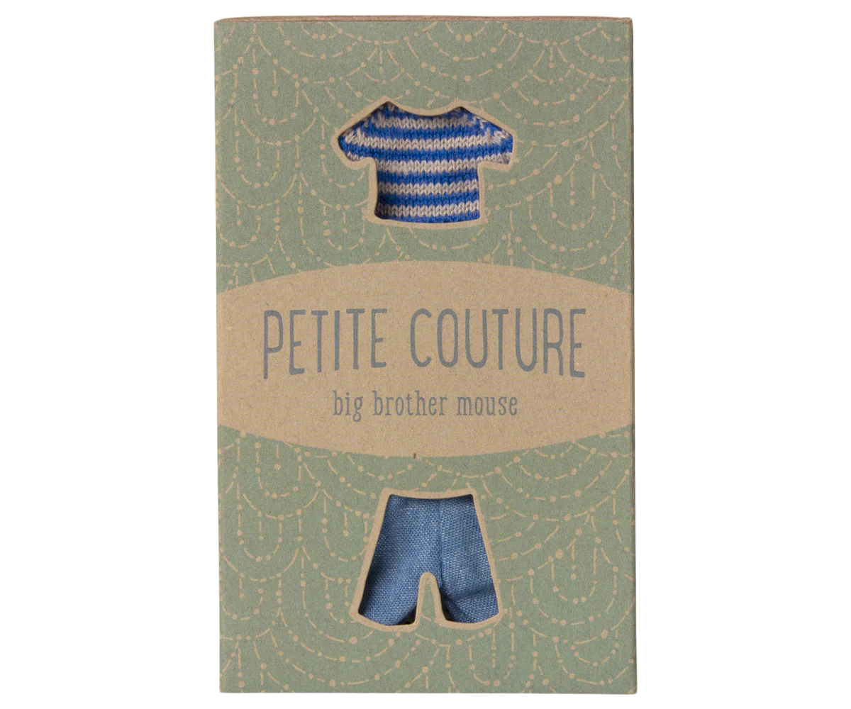 Maileg Knitted Sweater and Pants | Big Brother Mouse