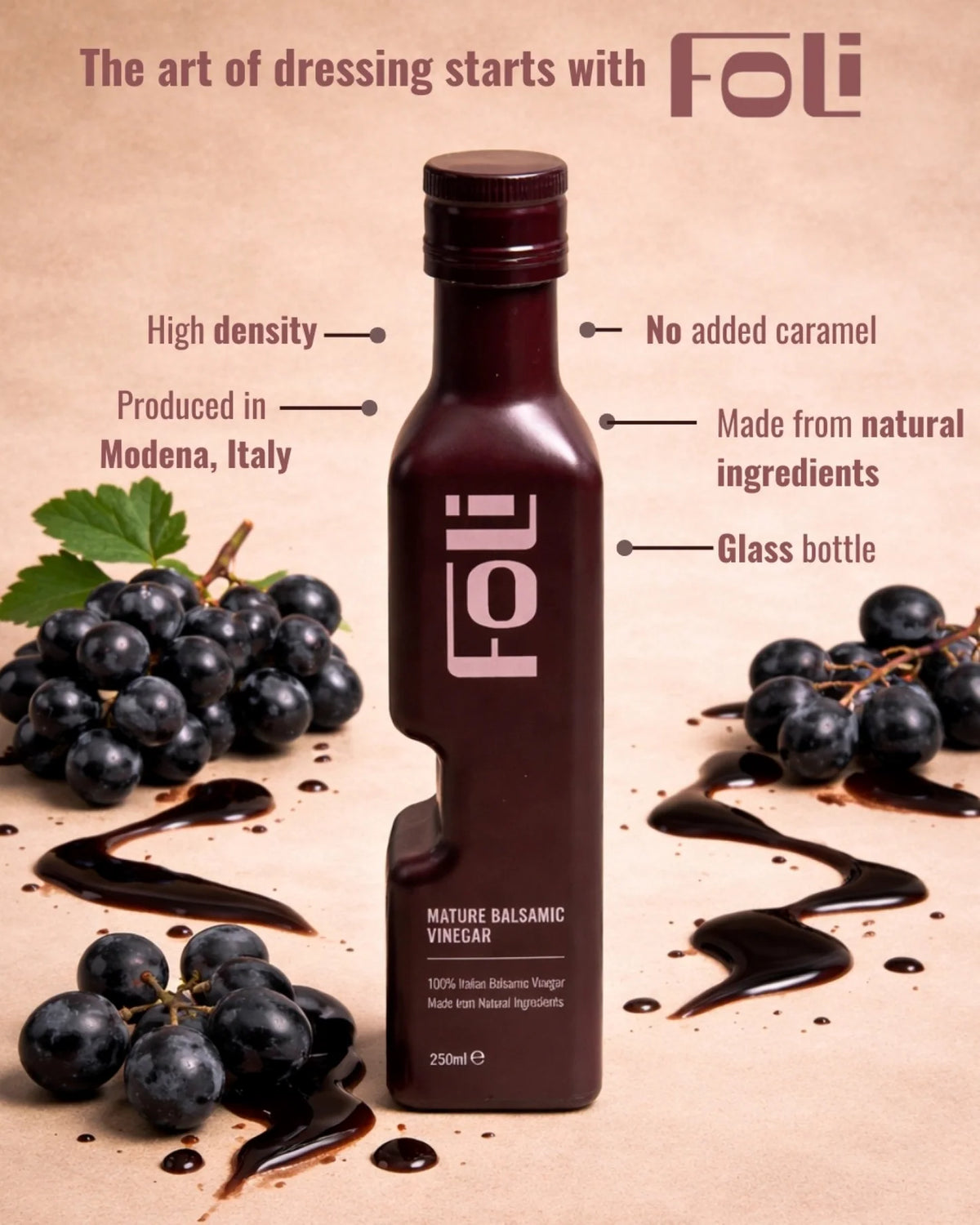 FOLI Premium Mature Balsamic Vinegar
