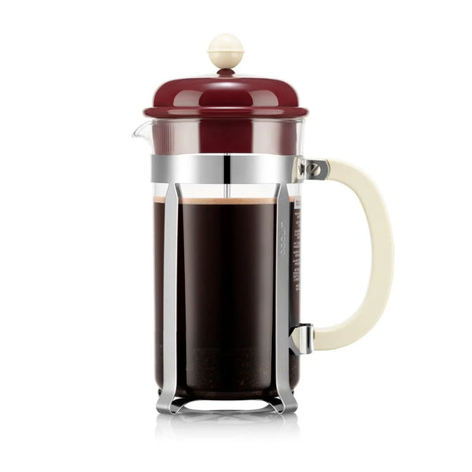 Bodum CAFFETTIERA French Press Coffee Maker 8 Cup 1L - Brown/Cream