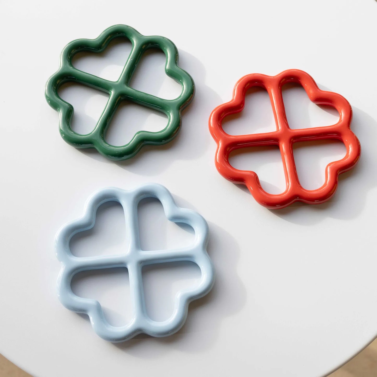 &Klevering Clover Trivet Blue