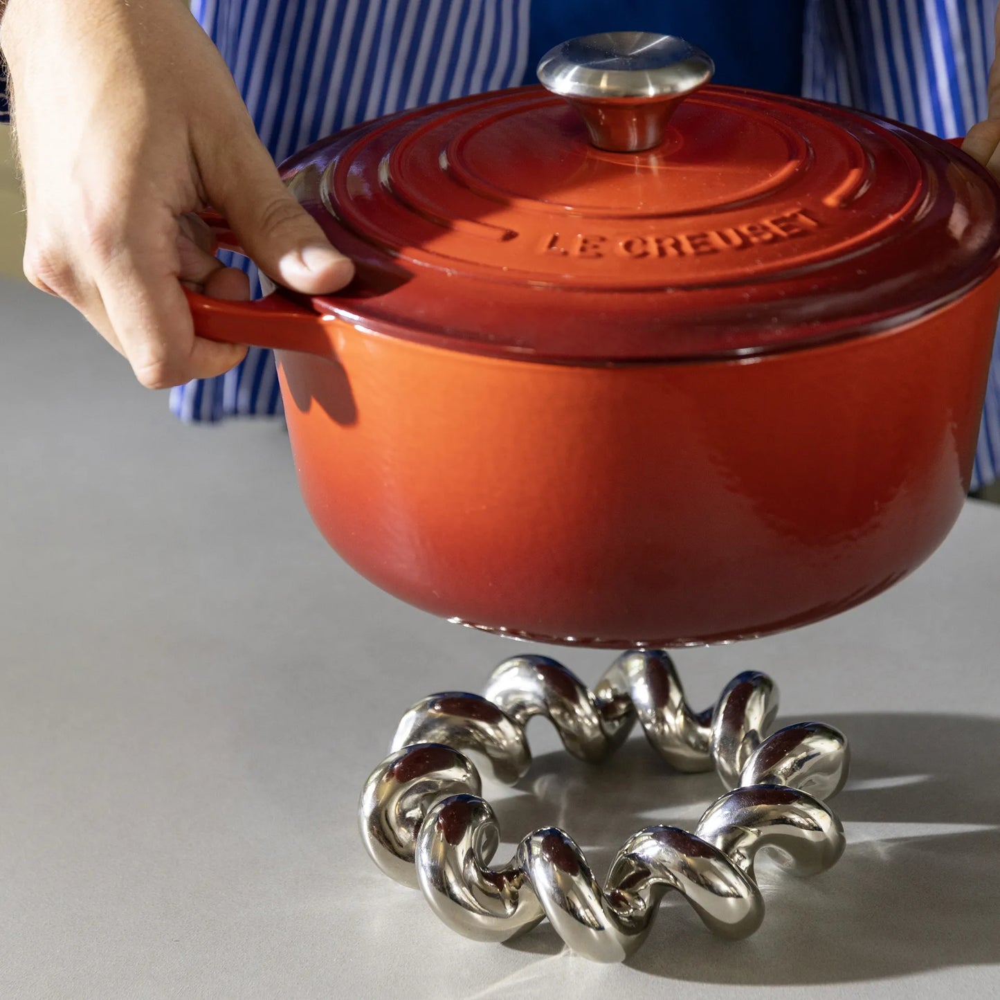 &Klevering Trivet Twist Silver