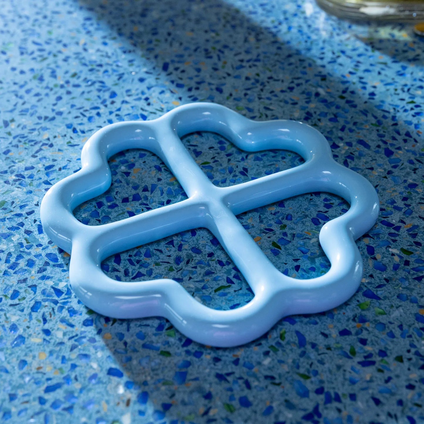 &Klevering Clover Trivet Blue