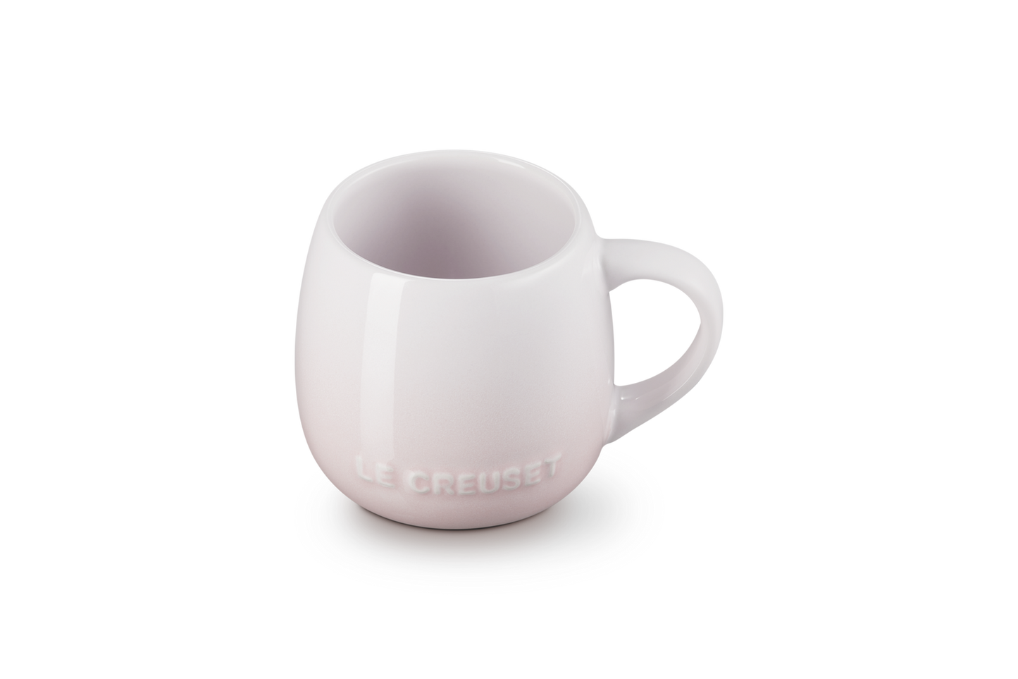 Le Creuset Stoneware Coupe Sphere Mug 320ml Shell Pink
