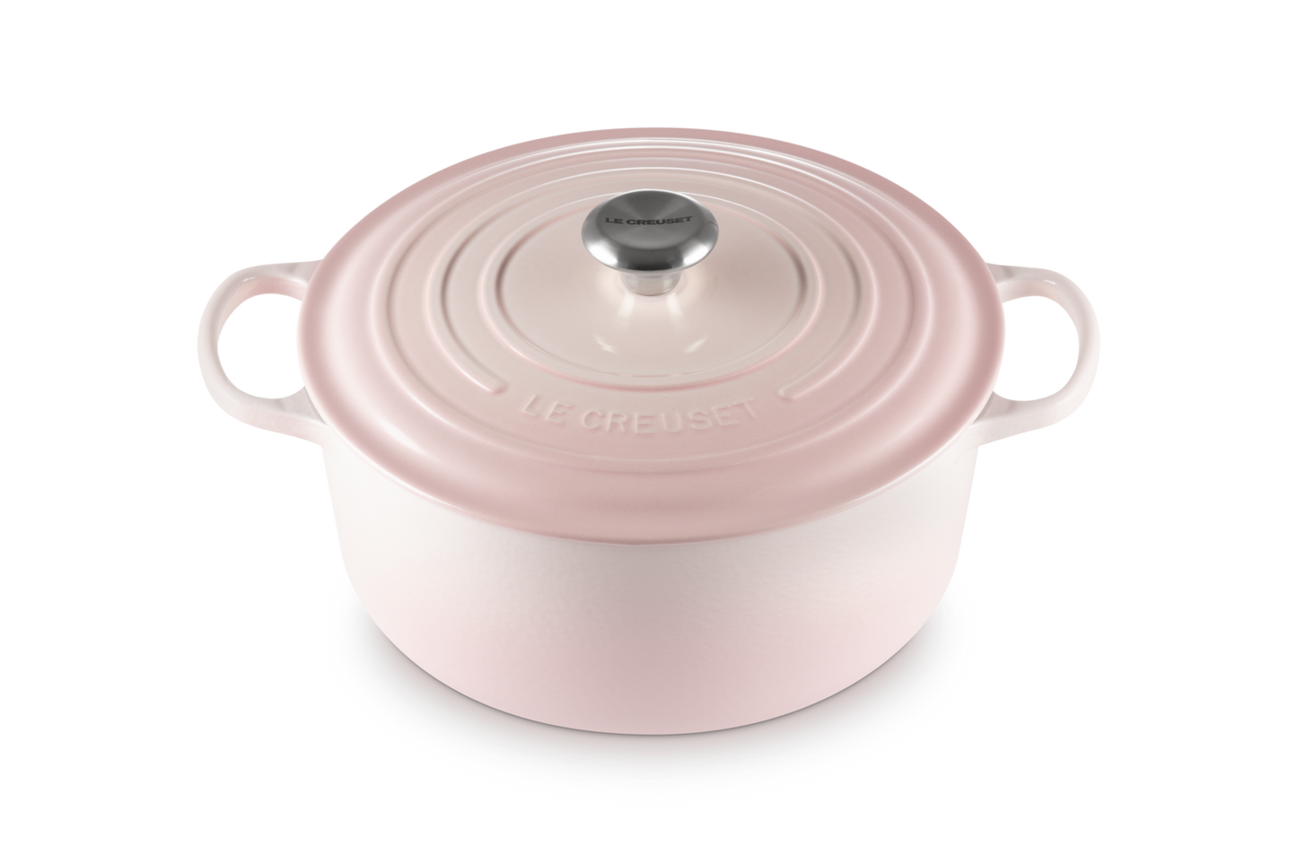 Le Creuset Signature Round Casserole Shell Pink 28cm
