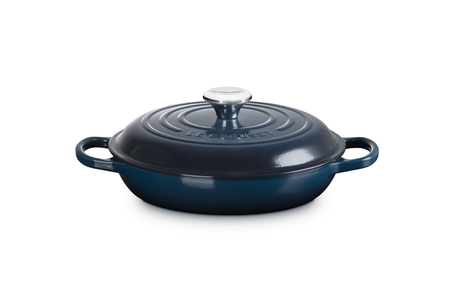 Le Creuset Cast Iron Shallow Casserole - Nuit 26cm