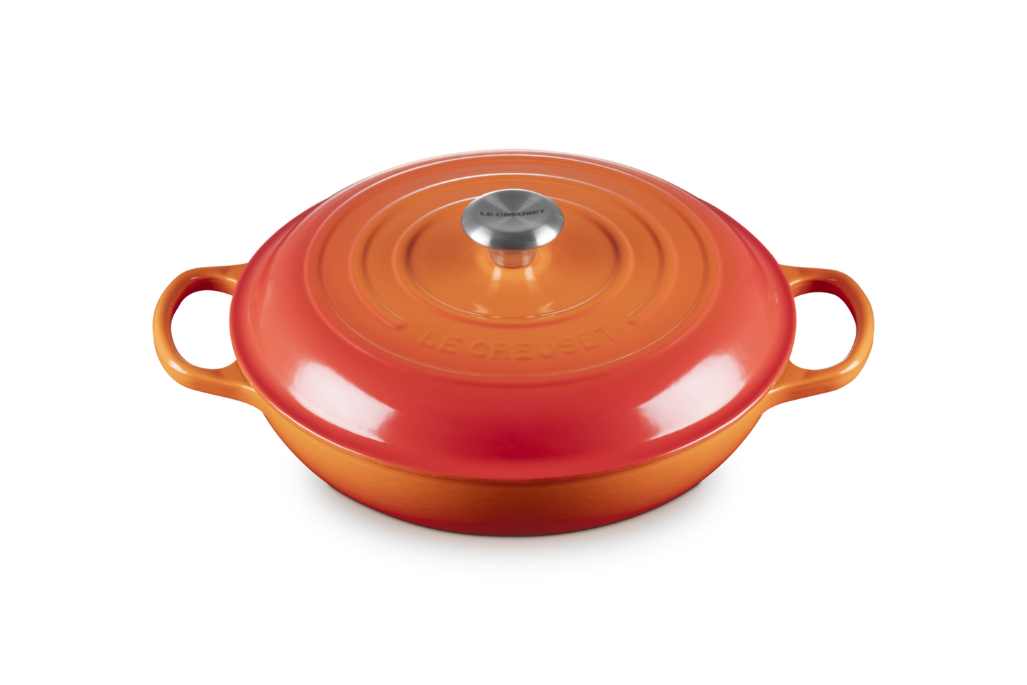 Le Creuset Signature Shallow Cast Iron Casserole Volcanic 30cm