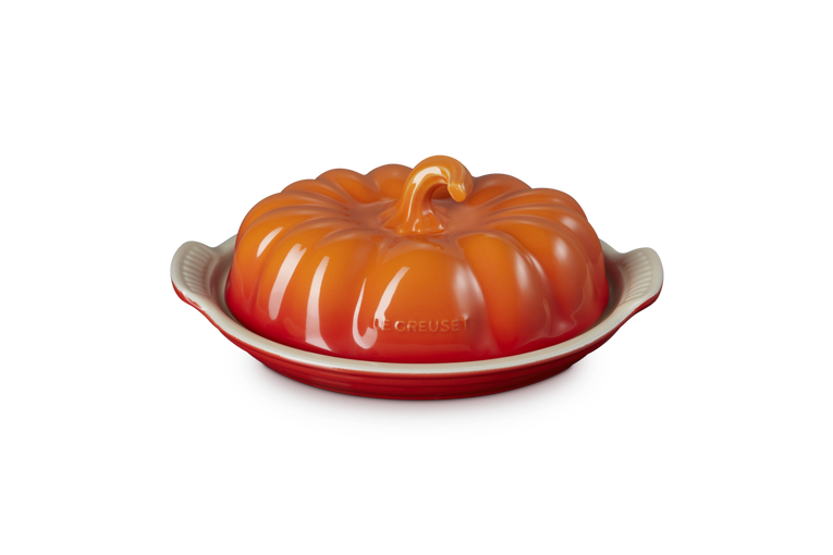 Le Creuset Pumpkin Butter Dish in Volcanic