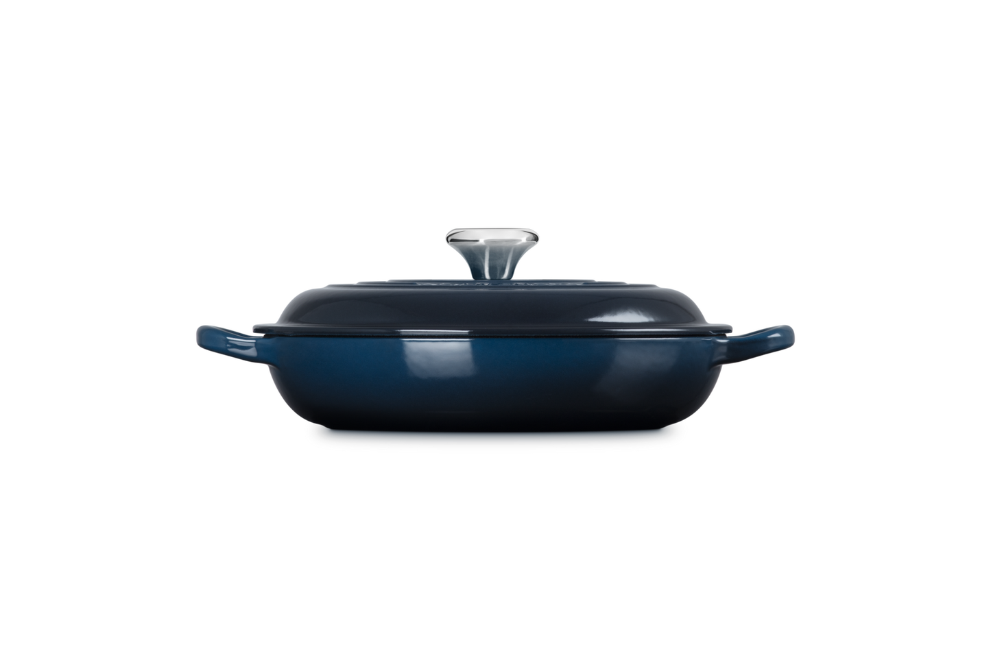Le Creuset Cast Iron Shallow Casserole - Nuit 22cm