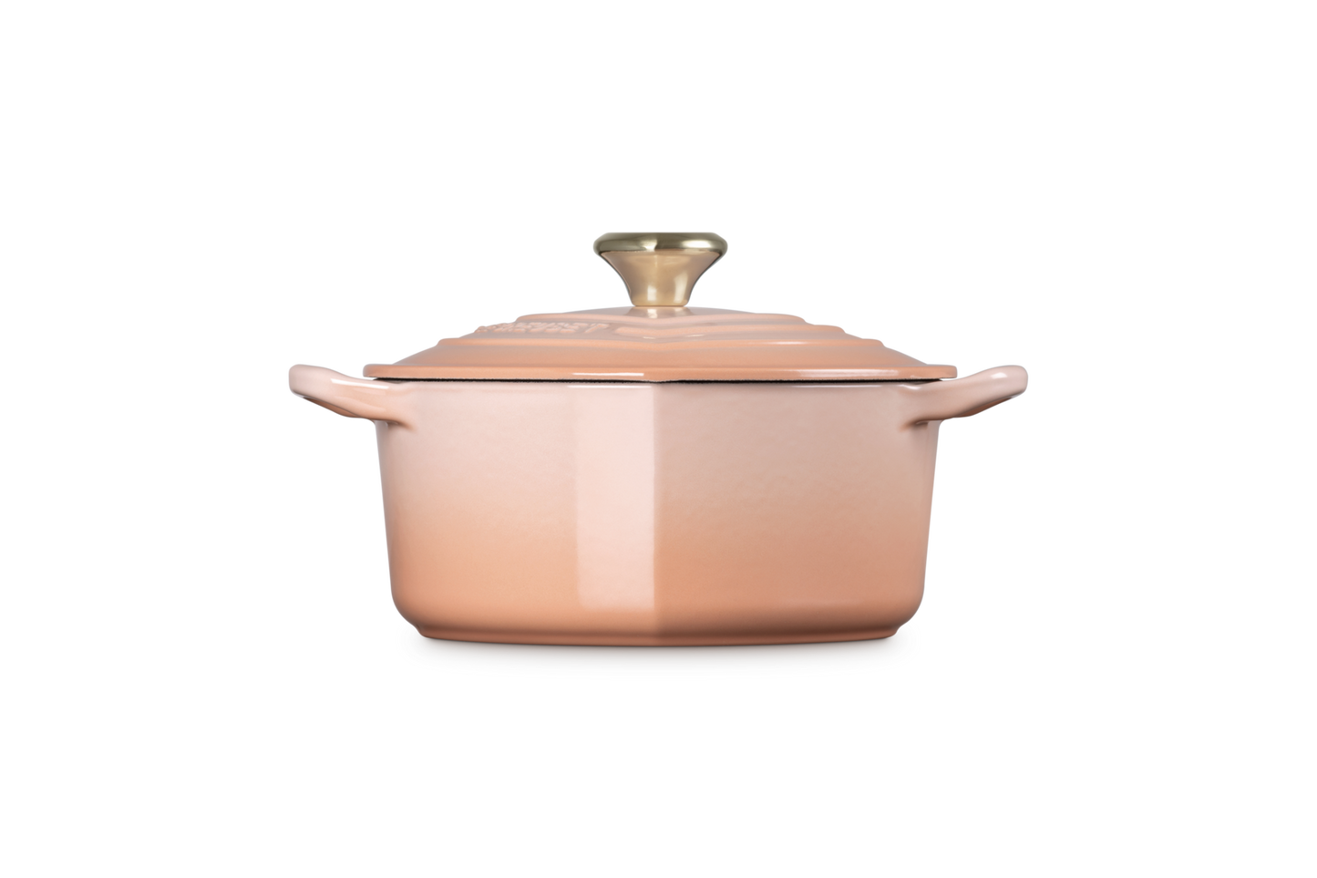 Le Creuset Cast Iron Heart Shaped Casserole with Heart Knob 20cm - Peche