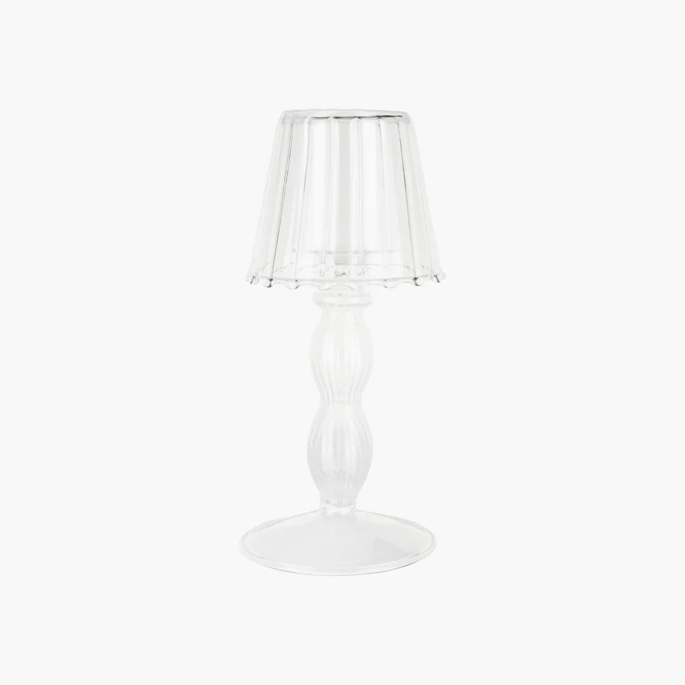 Lepelclub Dolly Glass candle lantern in clear