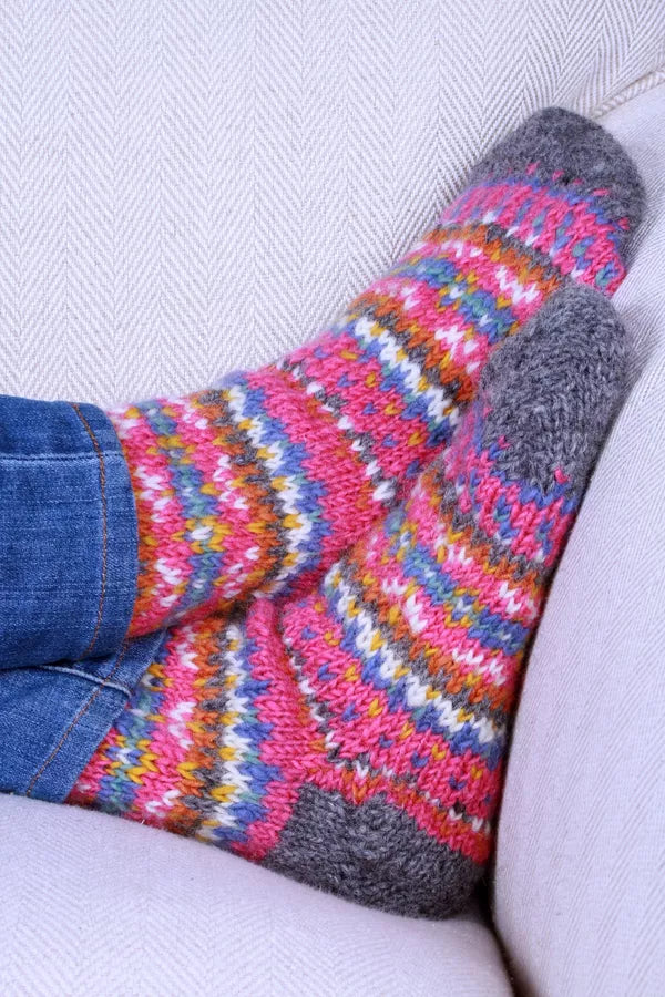 Pachamama Iona Sofa Socks Pink