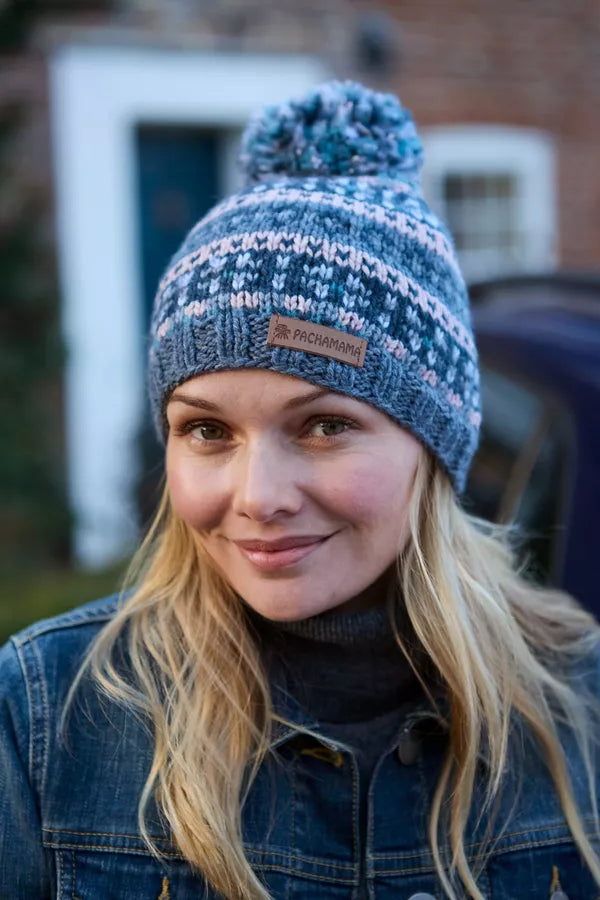 Pachamama Inveraray Bobble Beanie Merino Multi