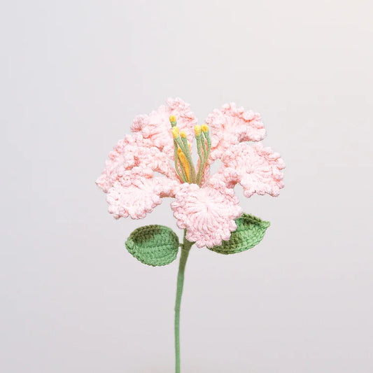 handmade crochet flower - crepe myrtle