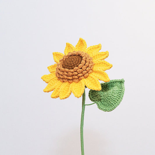 handmade crochet sunflower 