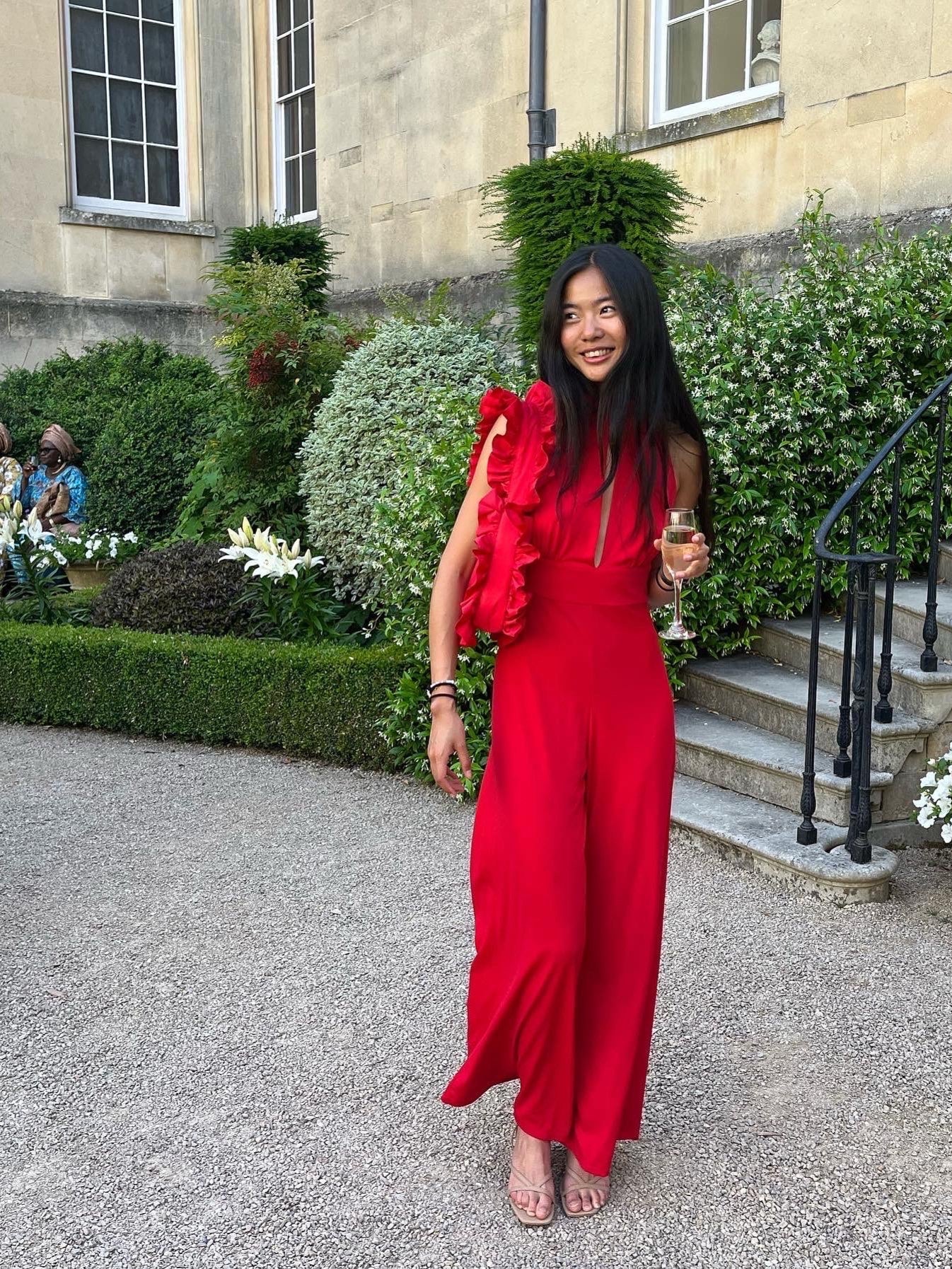 BAGGY London Original Ruffle Bag - Red