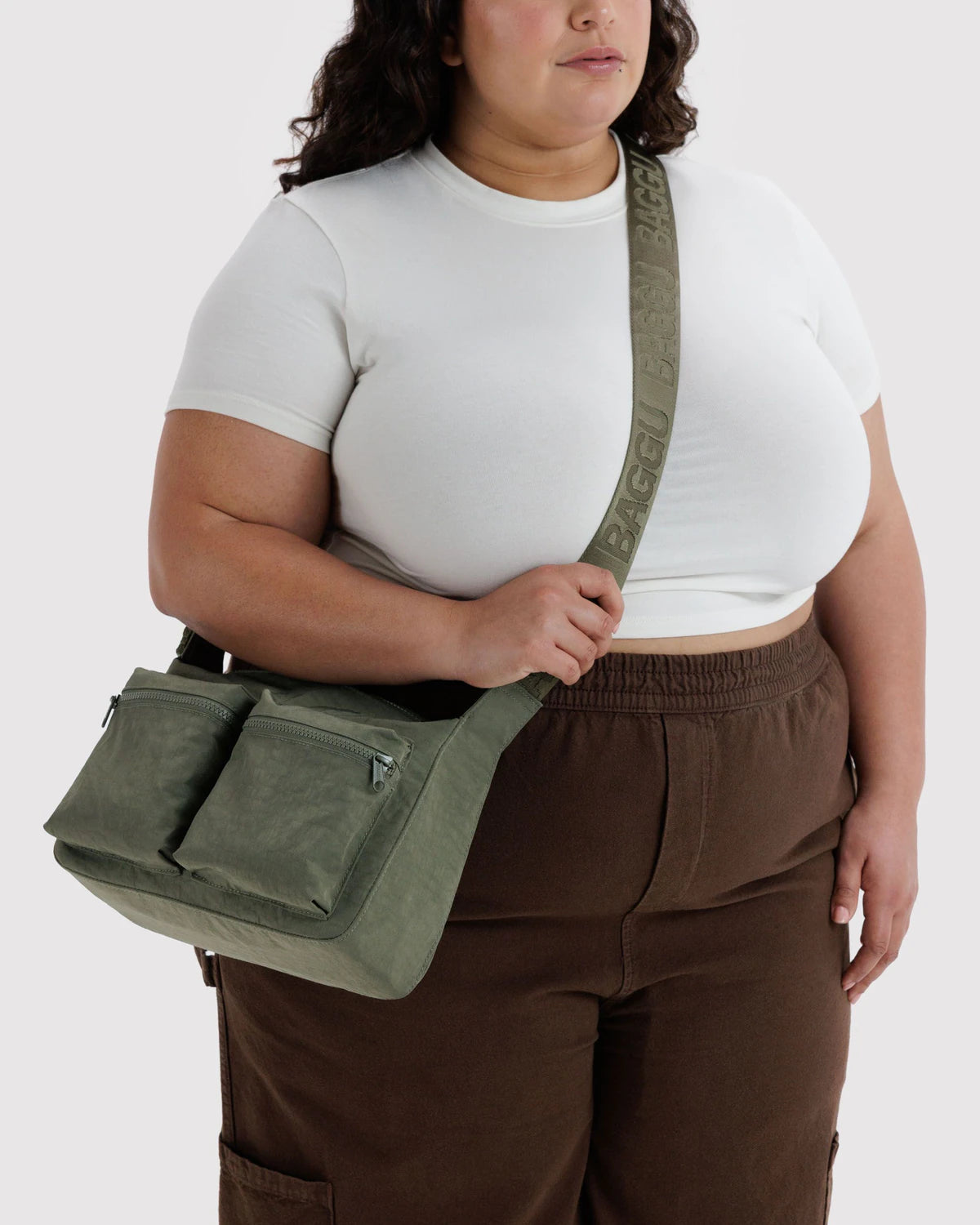BAGGU Medium Cargo Crossbody - Caper