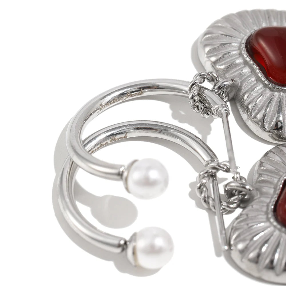 Recreation Jewels Dolly's Hoop Earrings - Silver