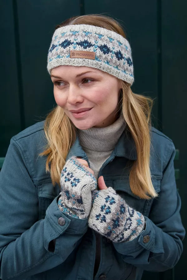 Pachamama Loch Fyne Pure Merino Handwarmer Blue