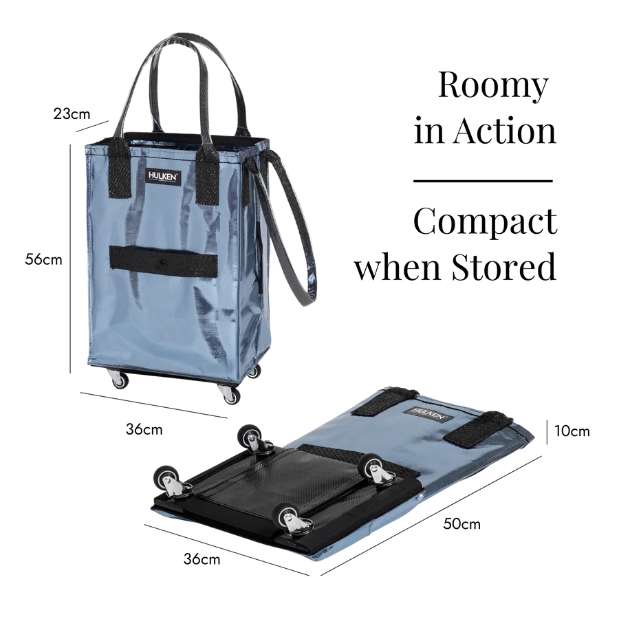 Hulken Original Rolling Small Tote Bag - Crystal Blue