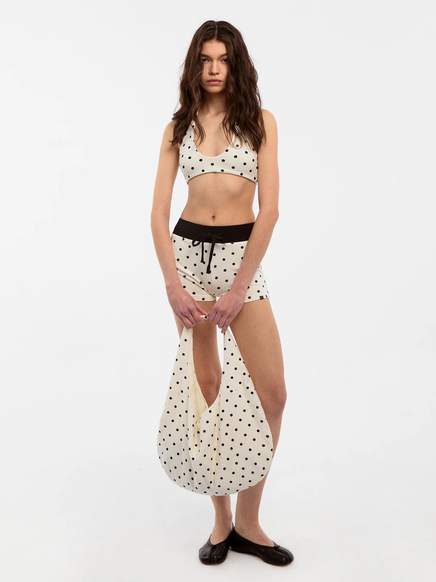 CUBIC Polka Dot Casual Bag - Beige