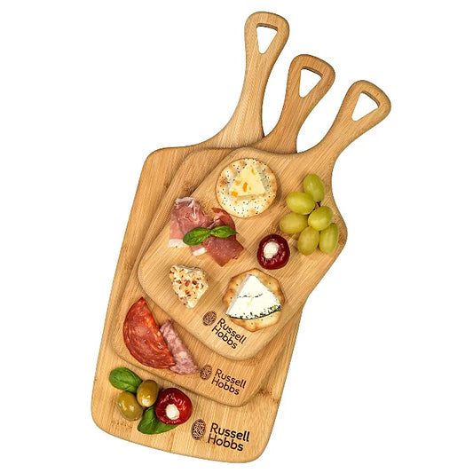 Russell Hobbs 3 Piece Paddle Chopping Board Set
