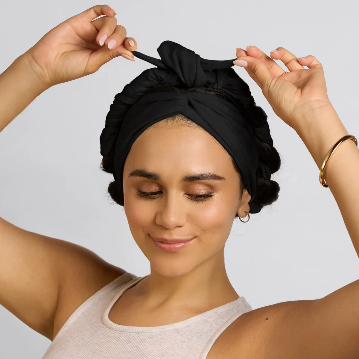 KITSCH Set & Flow Heatless Curling Headband - Black