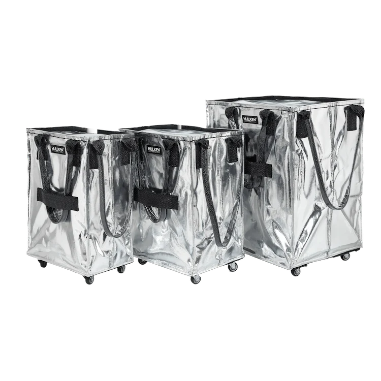 Hulken Original Rolling Tote Medium Bag - Silver